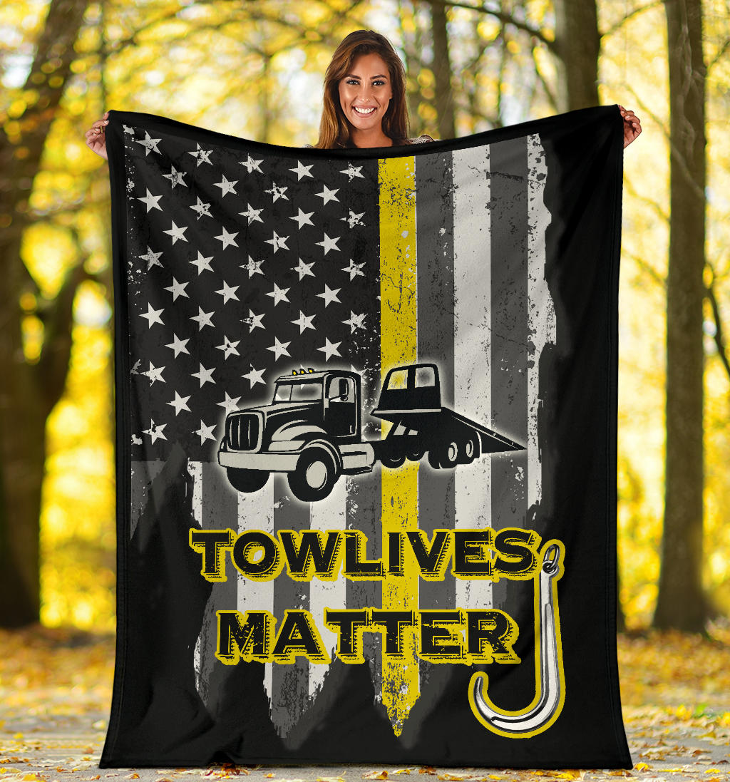 Towlivesmatter Blanket - Flatbed Version