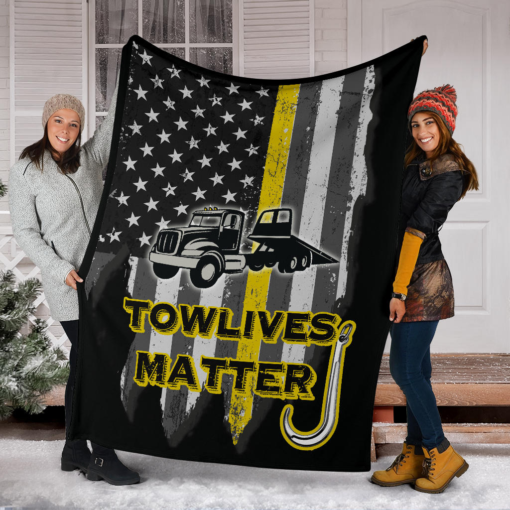 Towlivesmatter Blanket - Flatbed Version