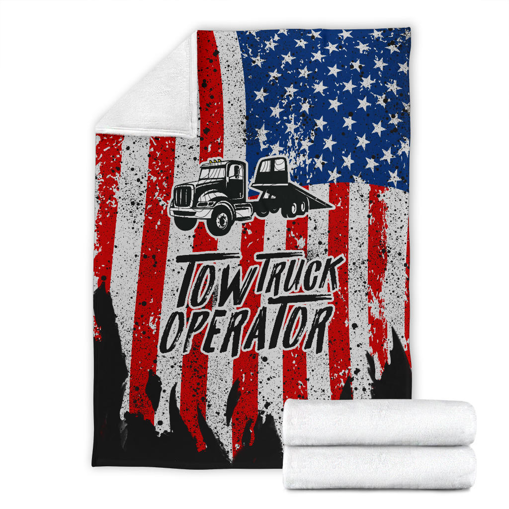 Proud Tow Truck Operator Blanket - Flatbed Version
