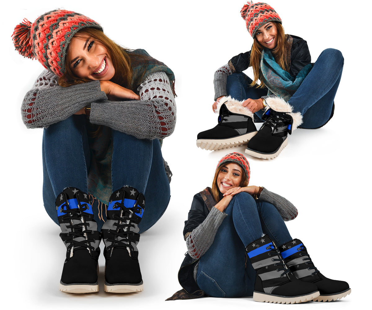 Thin Blue Line Polar Boots