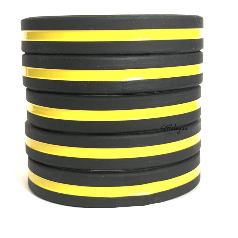 Thin Yellow Line Bracelet Wristbands