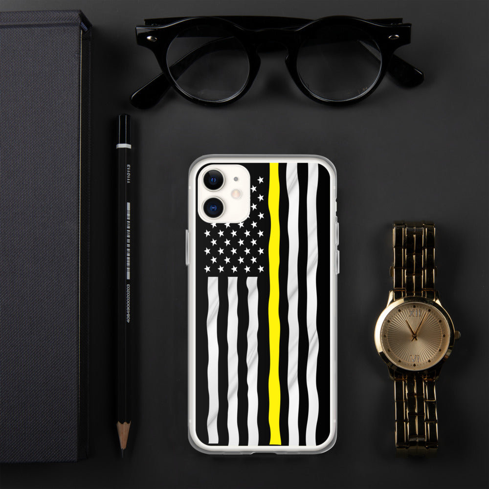 Yellow line iPhone Case