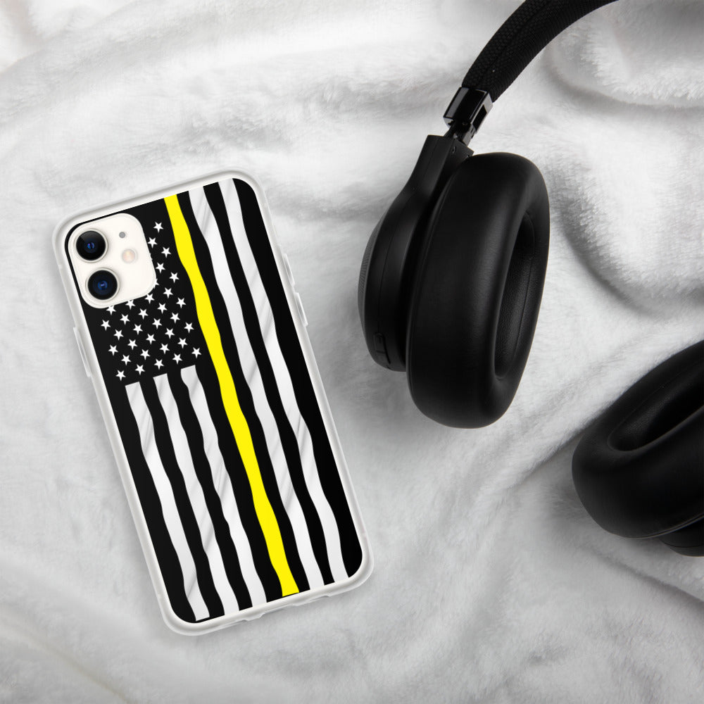 Yellow line iPhone Case
