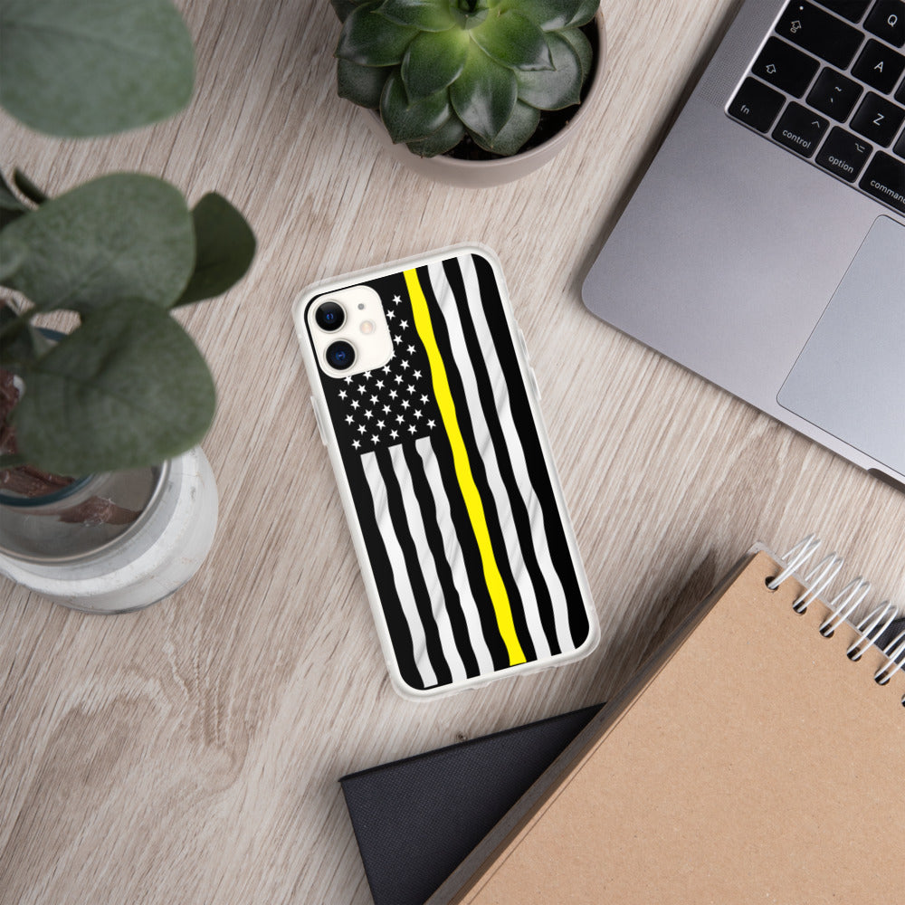 Yellow line iPhone Case