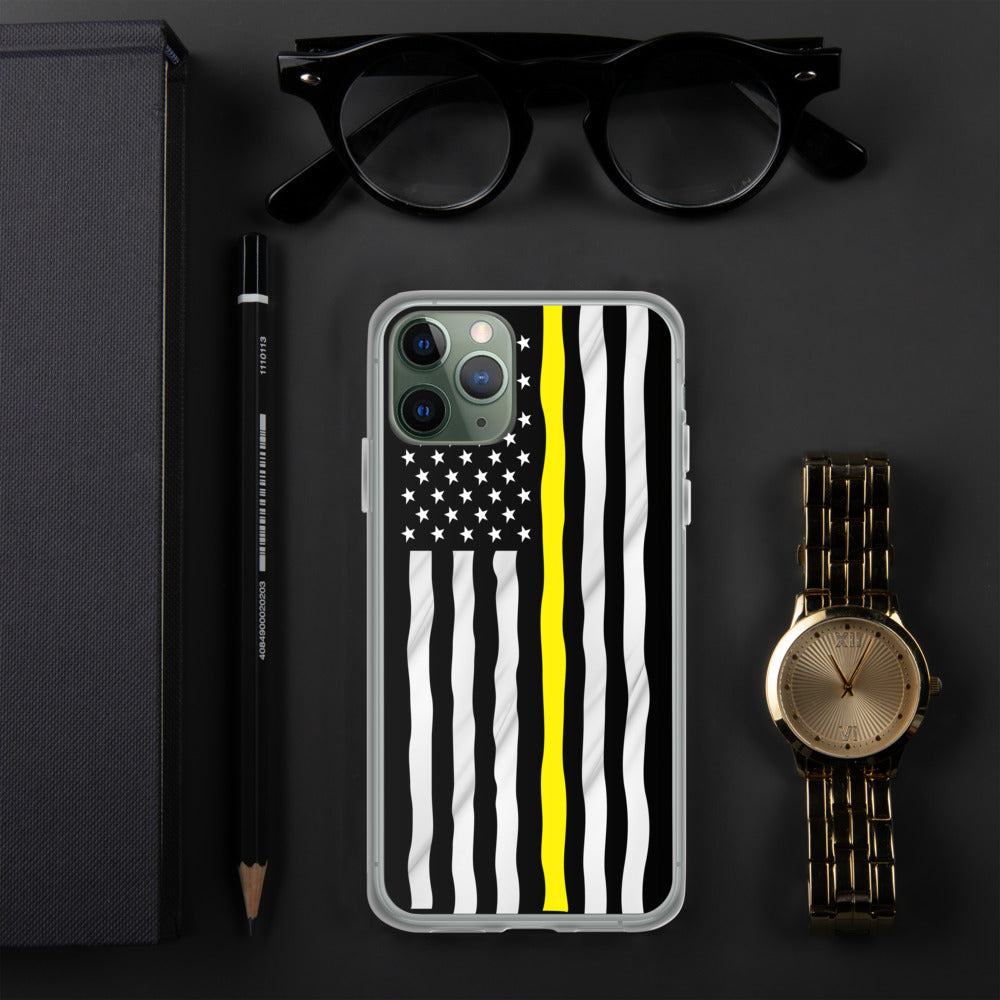 Yellow line iPhone Case