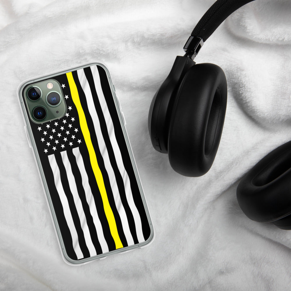 Yellow line iPhone Case