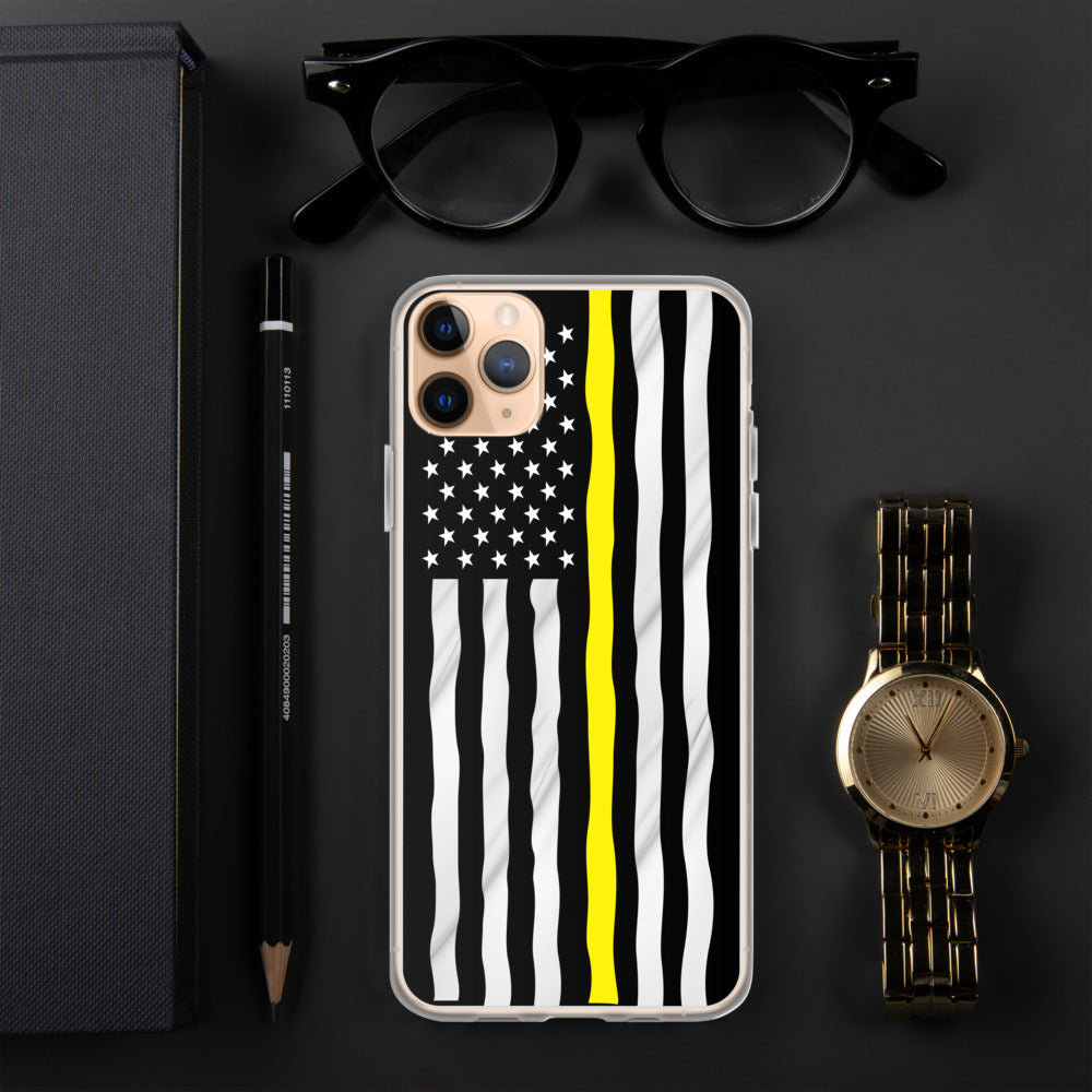 Yellow line iPhone Case