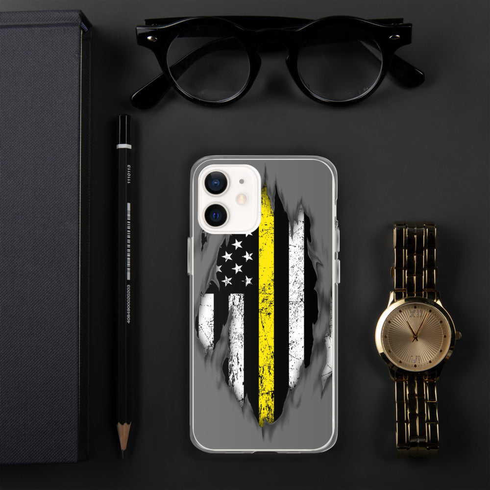 Thin Yellow Line iPhone Case