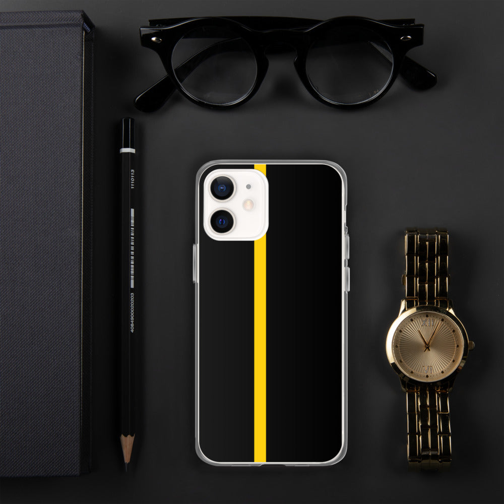 Thin Yellow Line iPhone Case