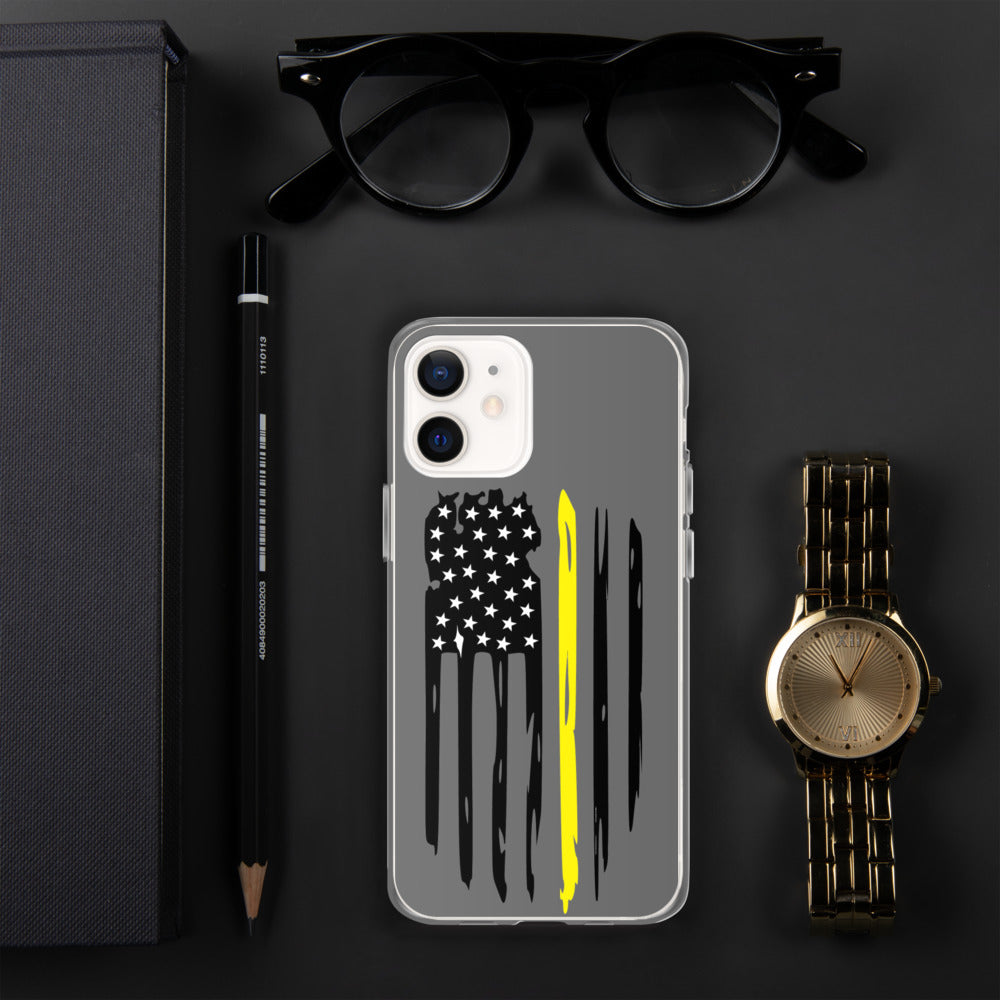 Thin Yellow Line iPhone Case