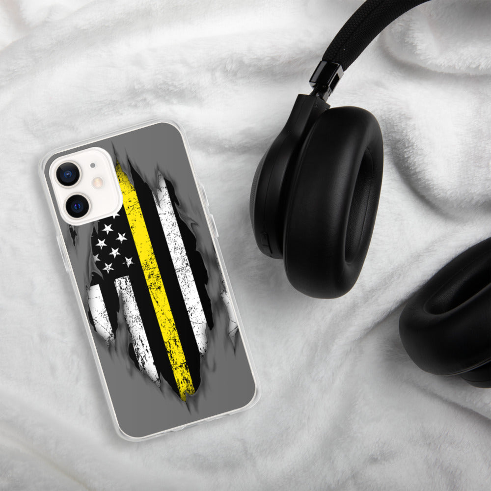 Thin Yellow Line iPhone Case