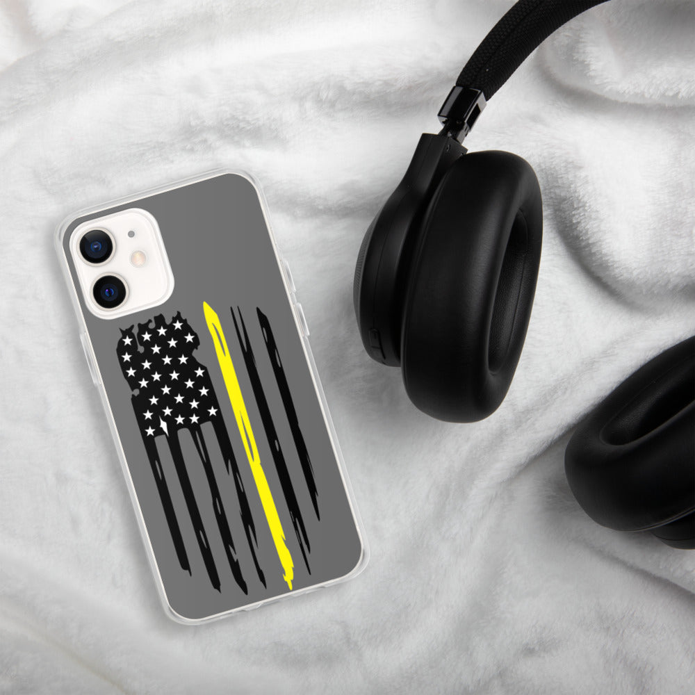 Thin Yellow Line iPhone Case