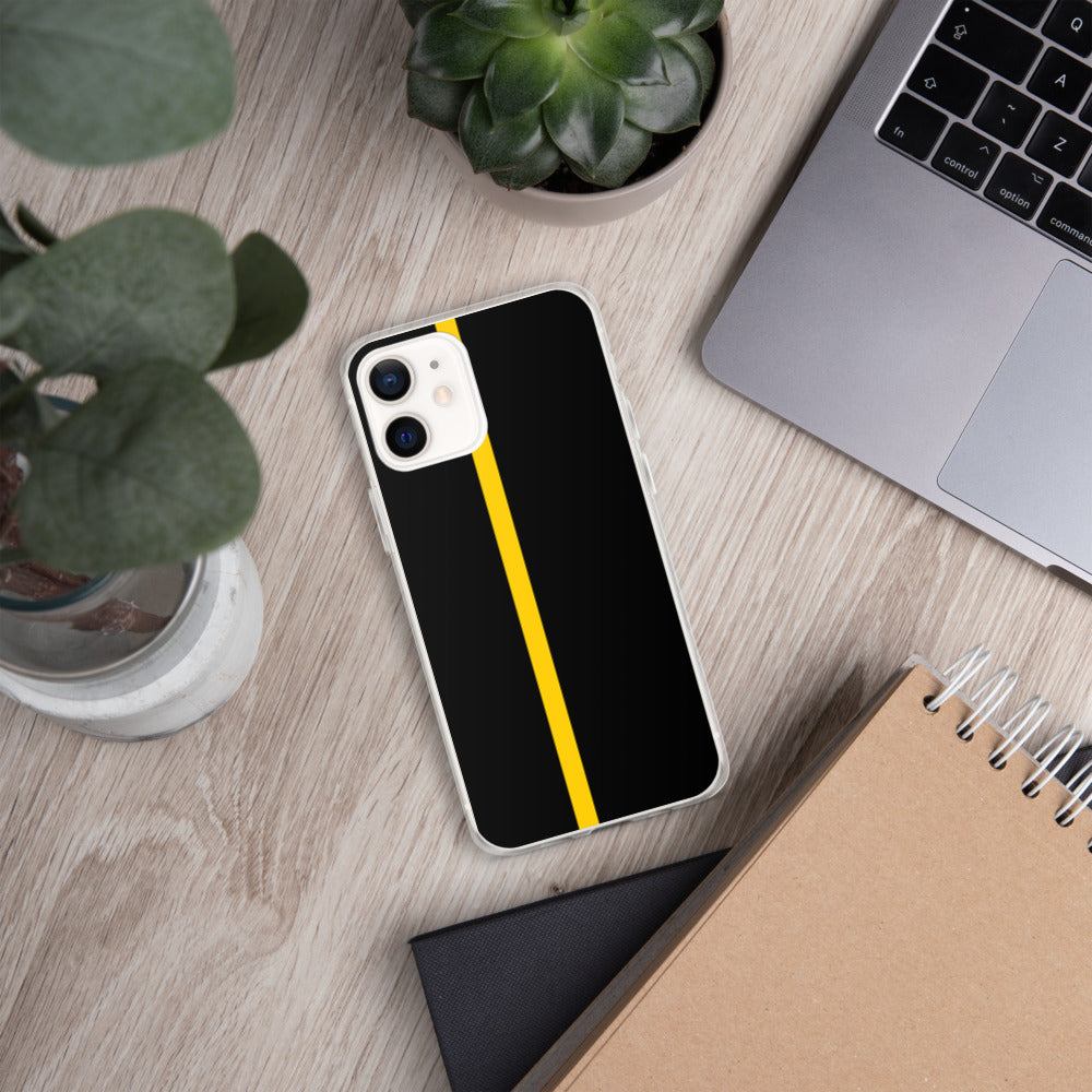Thin Yellow Line iPhone Case