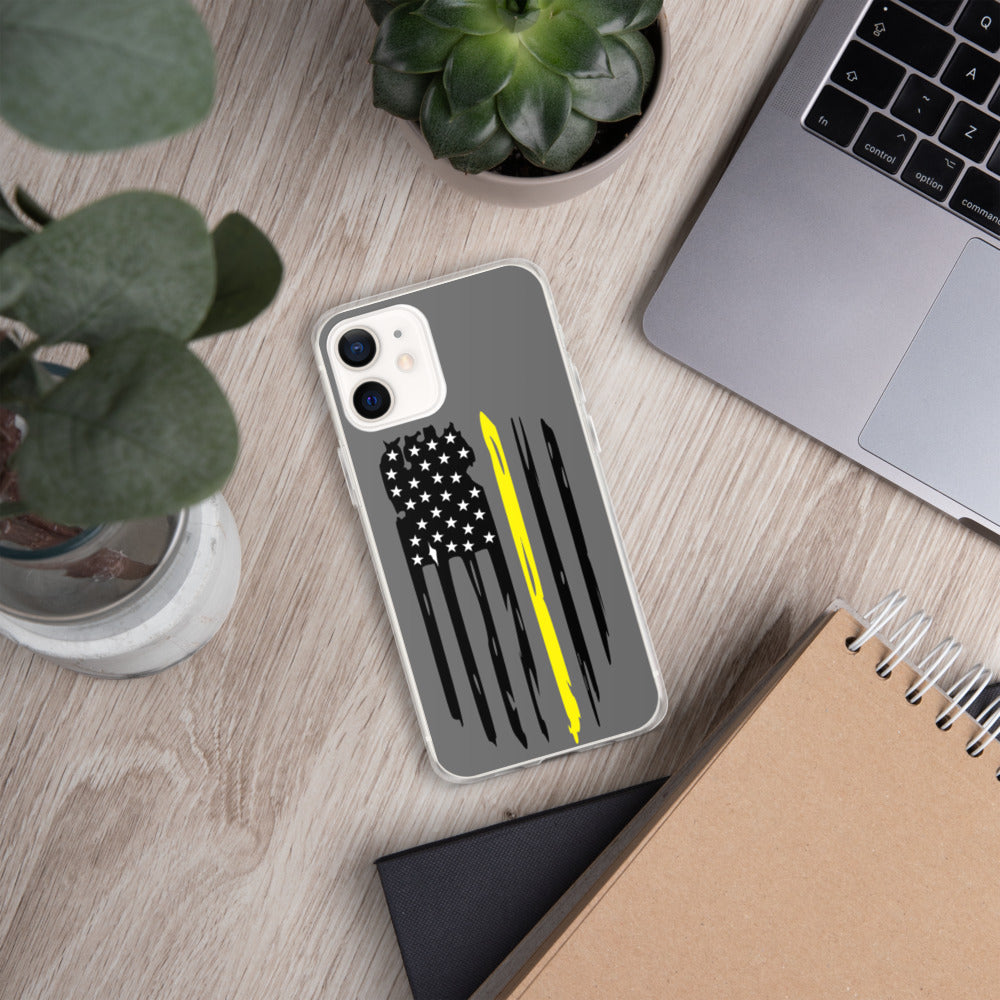 Thin Yellow Line iPhone Case