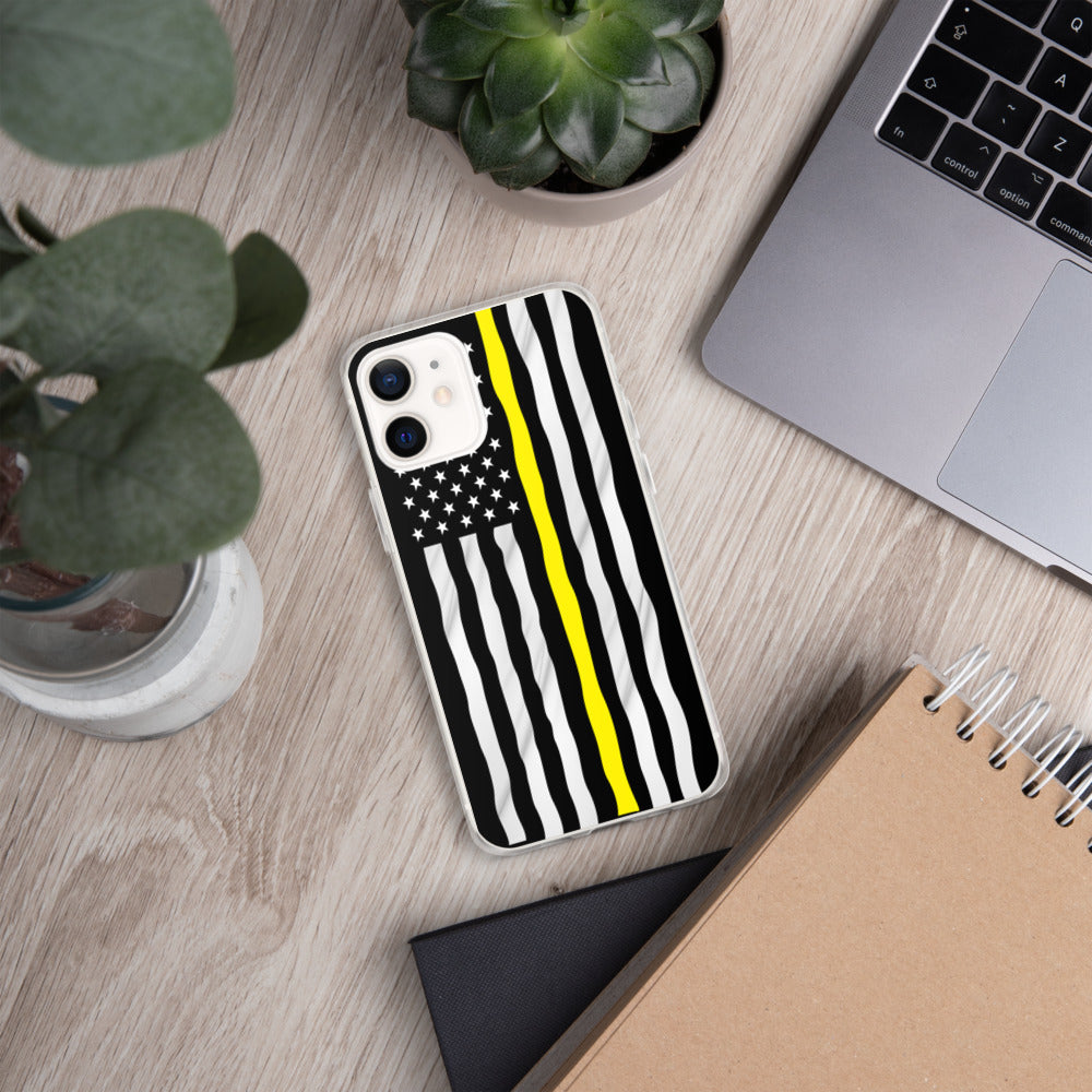 Yellow line iPhone Case
