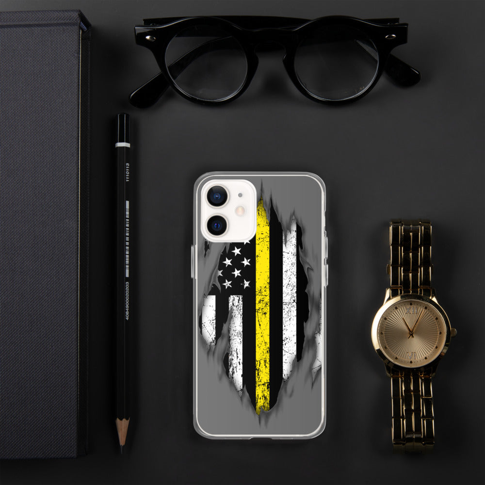 Thin Yellow Line iPhone Case