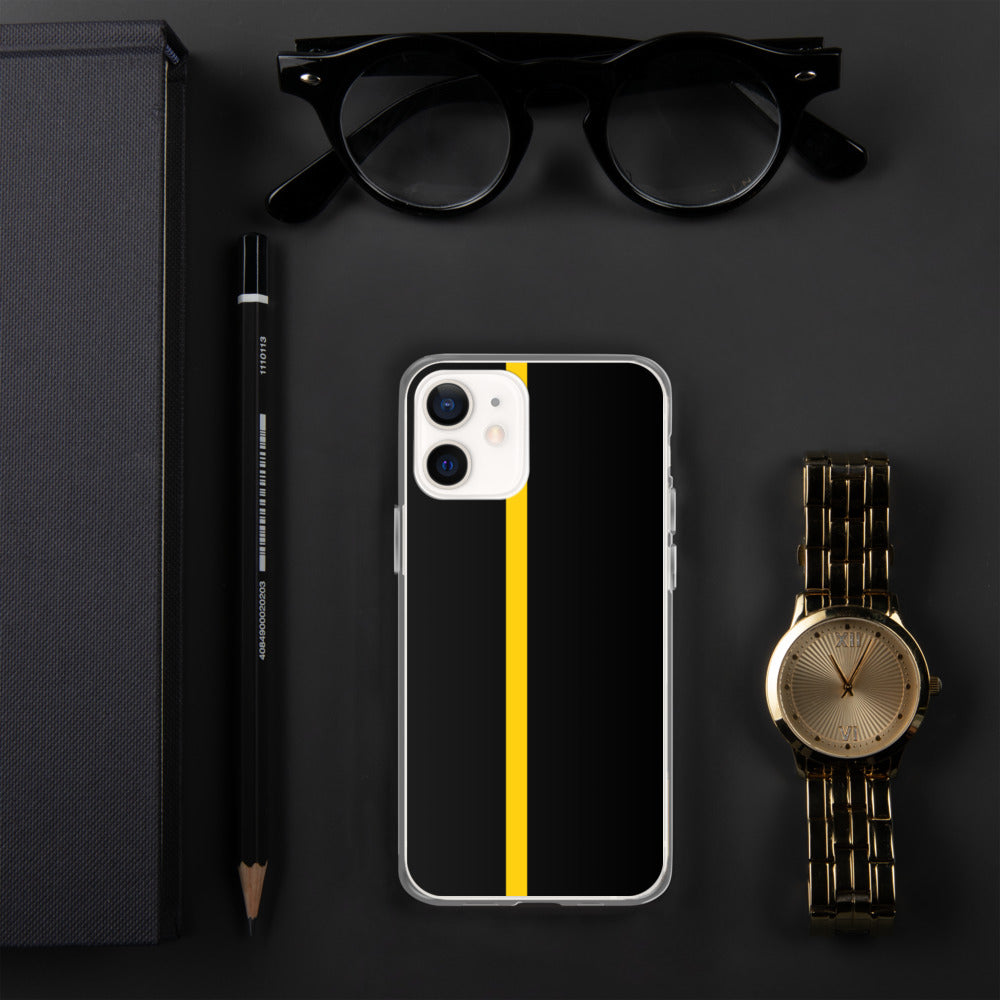 Thin Yellow Line iPhone Case