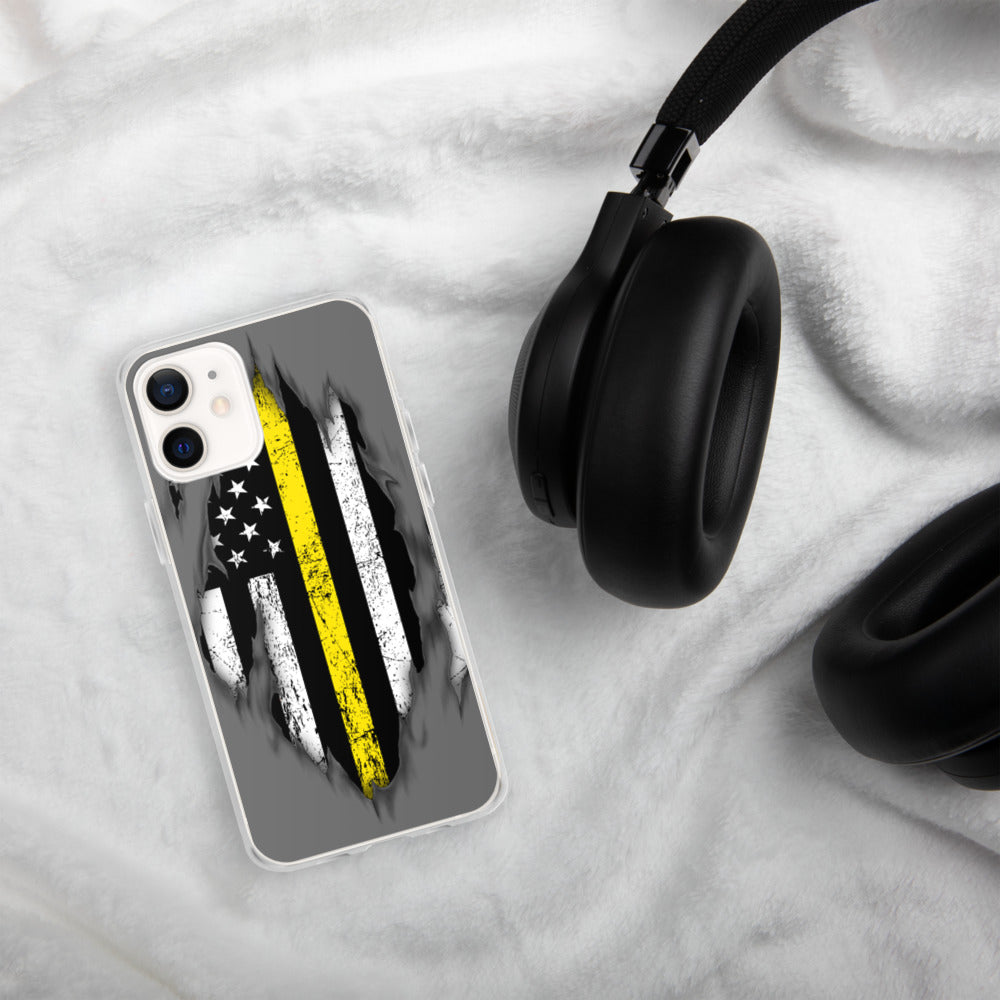 Thin Yellow Line iPhone Case