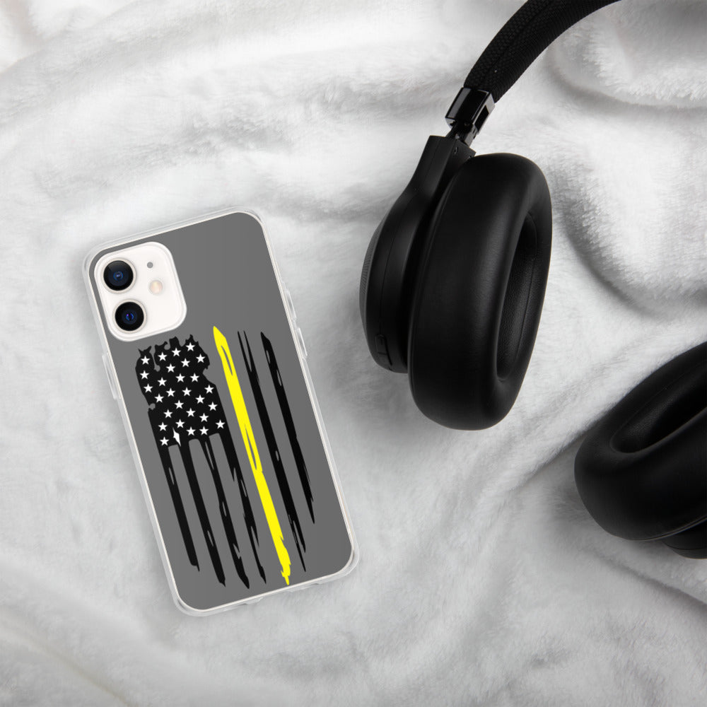 Thin Yellow Line iPhone Case