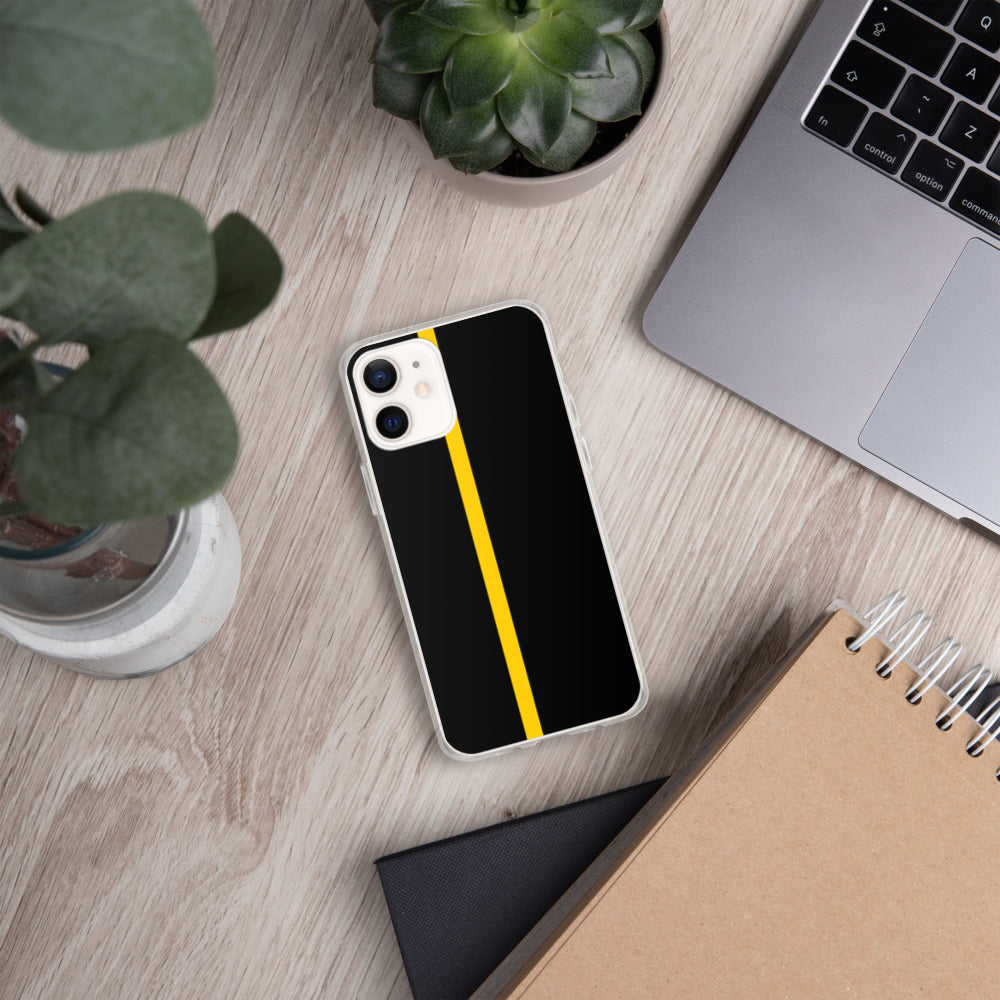 Thin Yellow Line iPhone Case