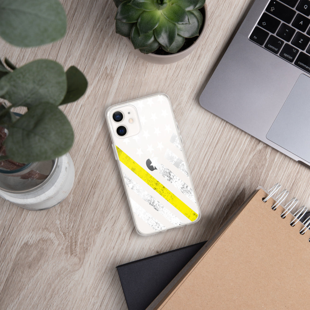 The Thin Yellow Line iPhone Case