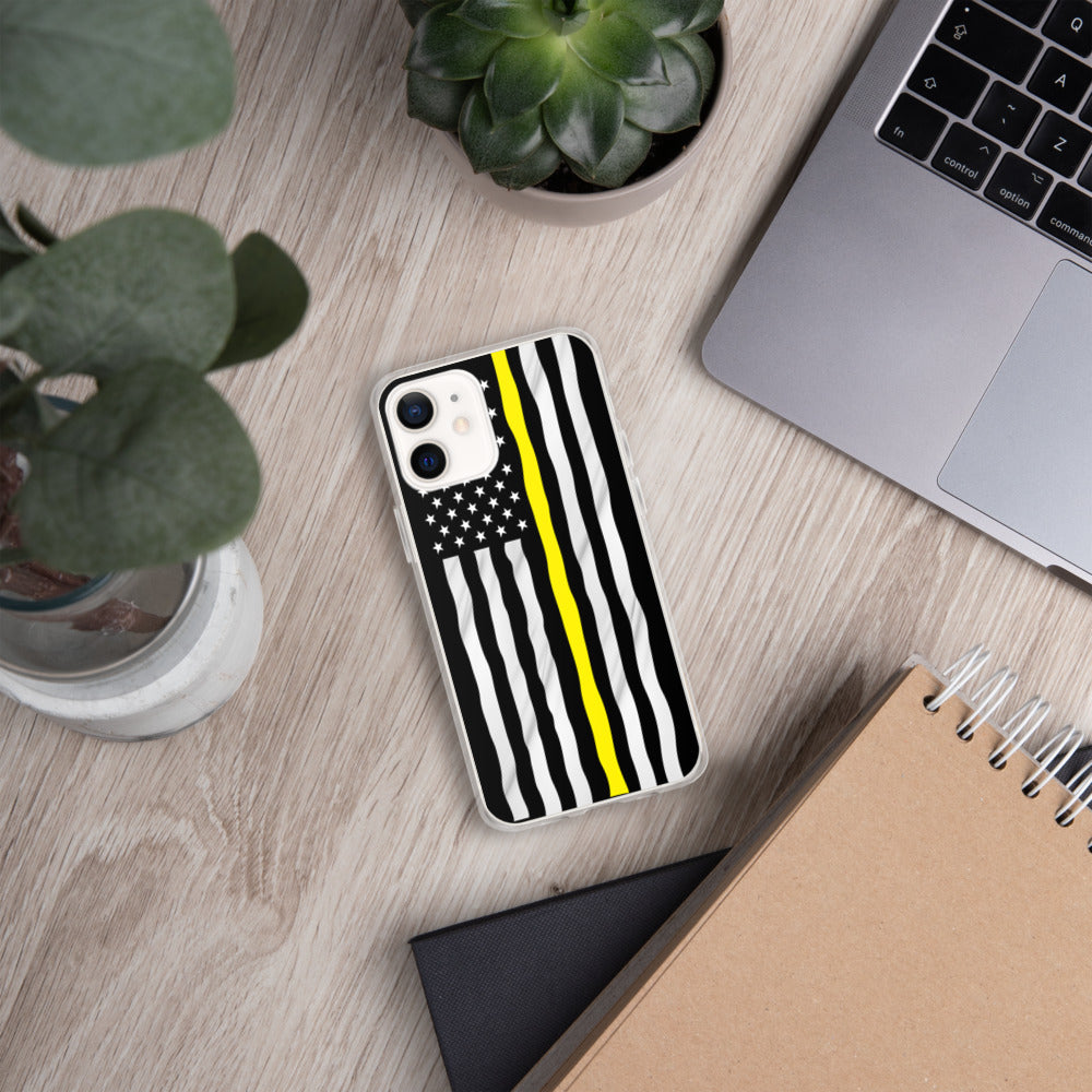 Yellow line iPhone Case