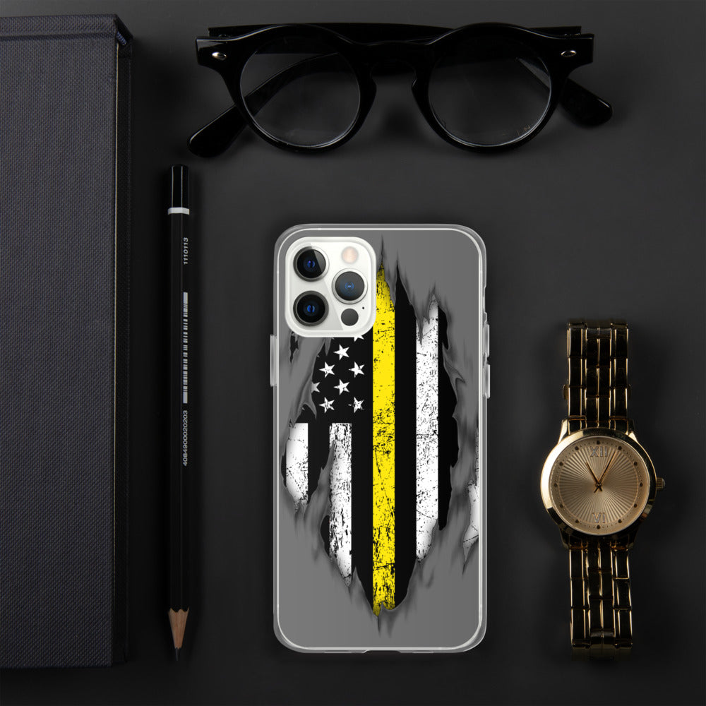 Thin Yellow Line iPhone Case