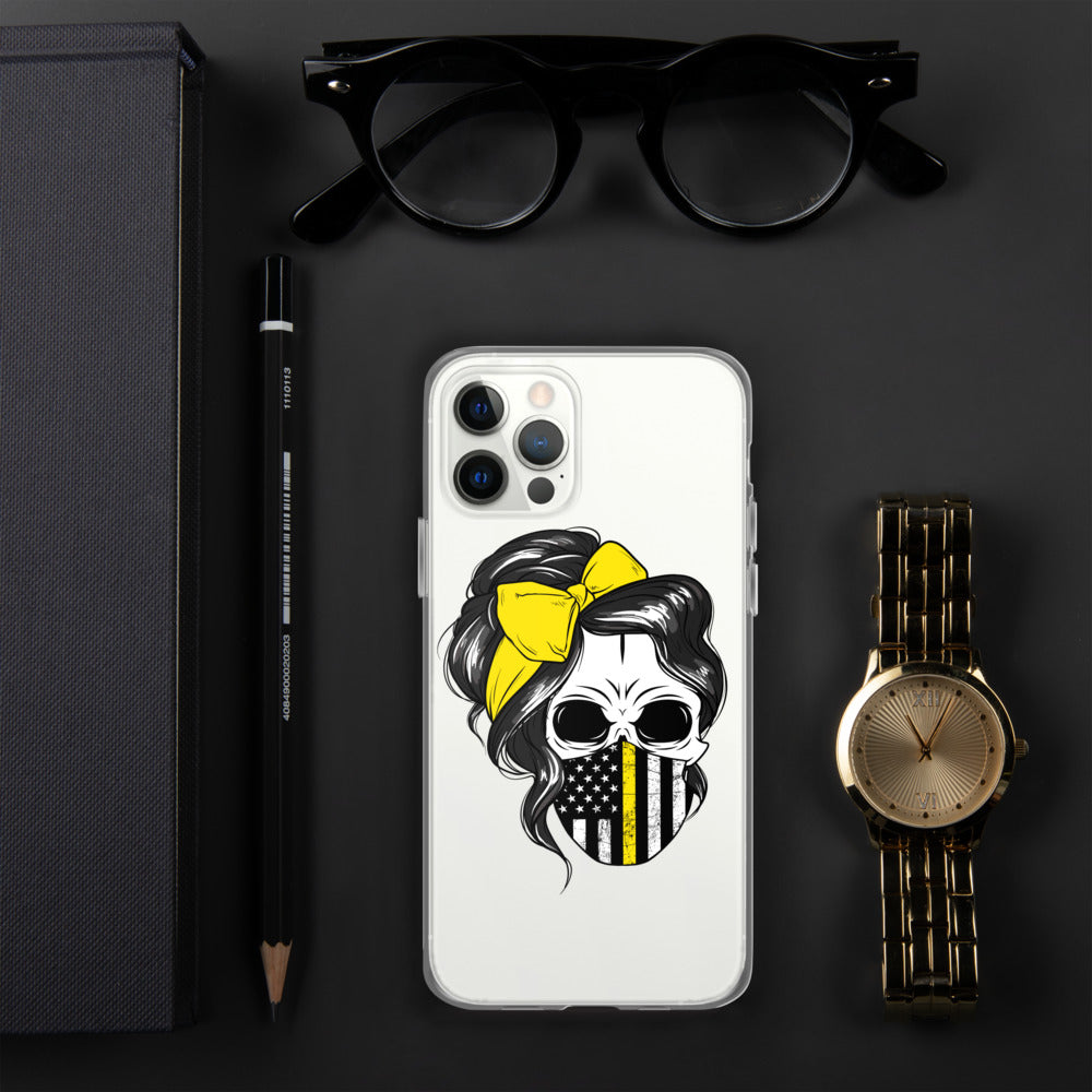 Thin Yellow Line iPhone Case