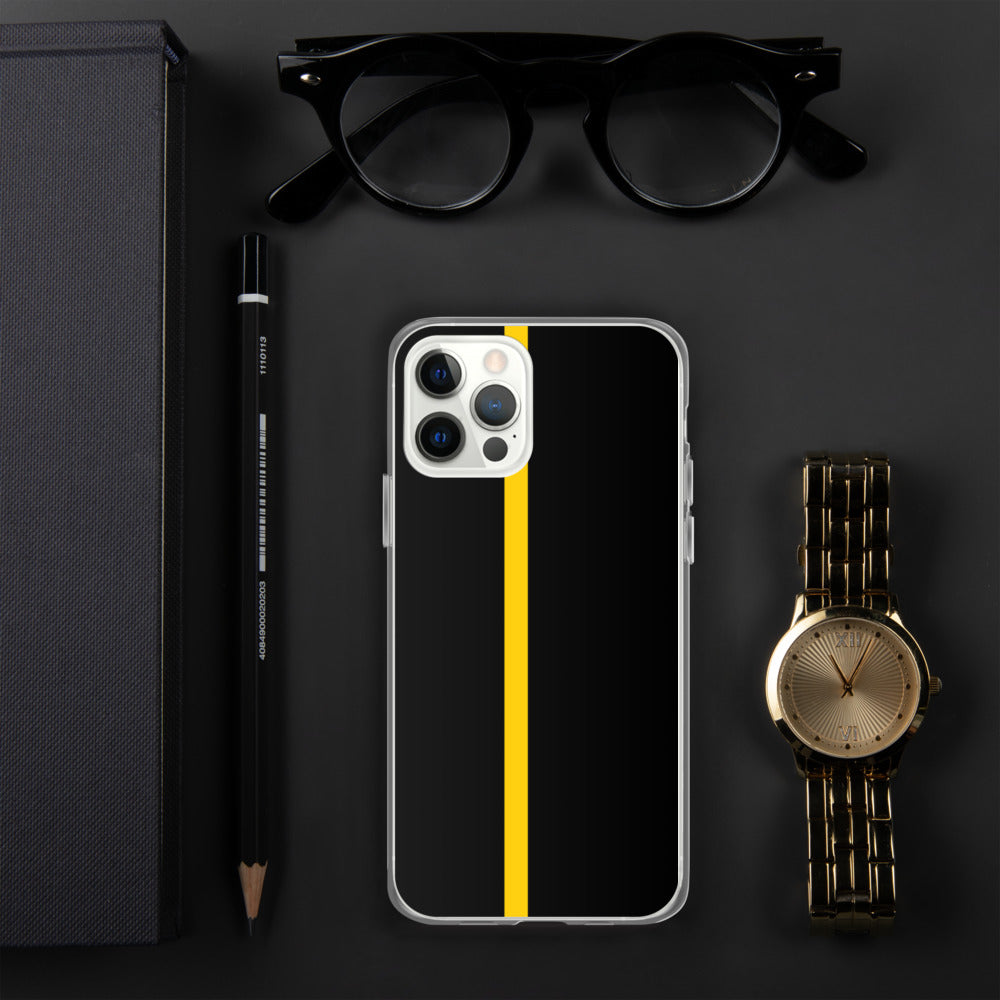 Thin Yellow Line iPhone Case