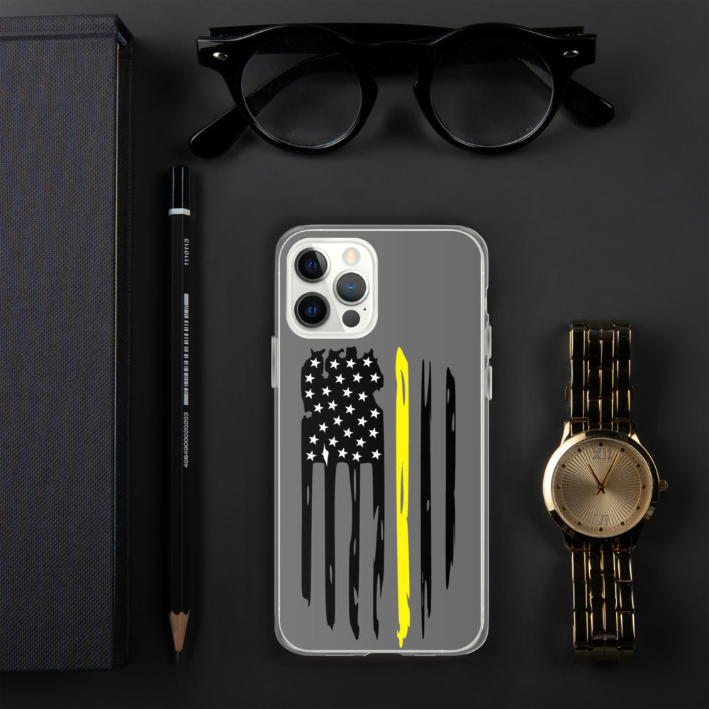 Thin Yellow Line iPhone Case