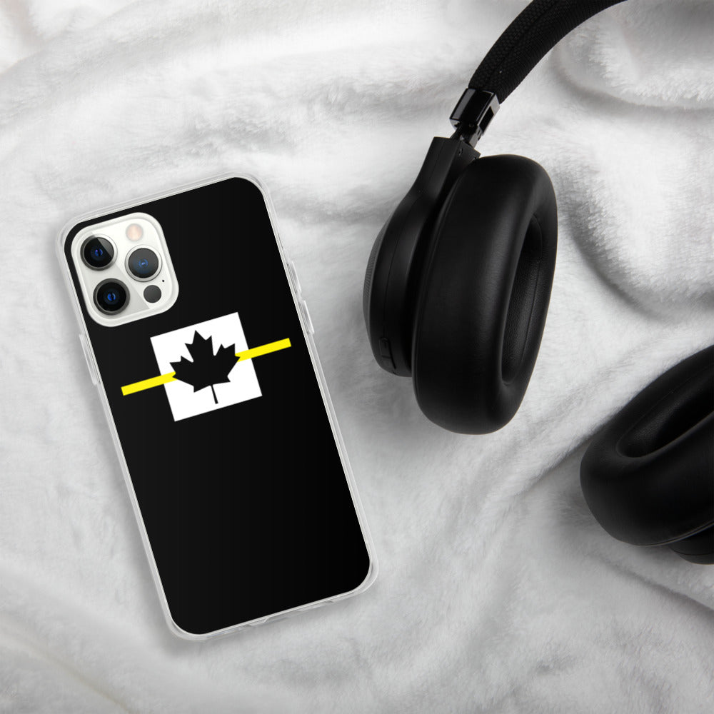 Thin Yellow Line Canadian iPhone Case