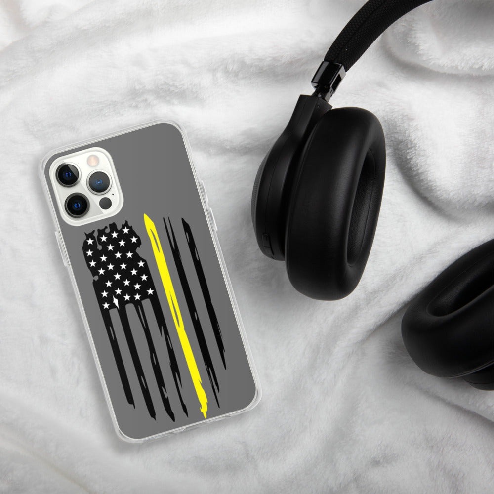 Thin Yellow Line iPhone Case