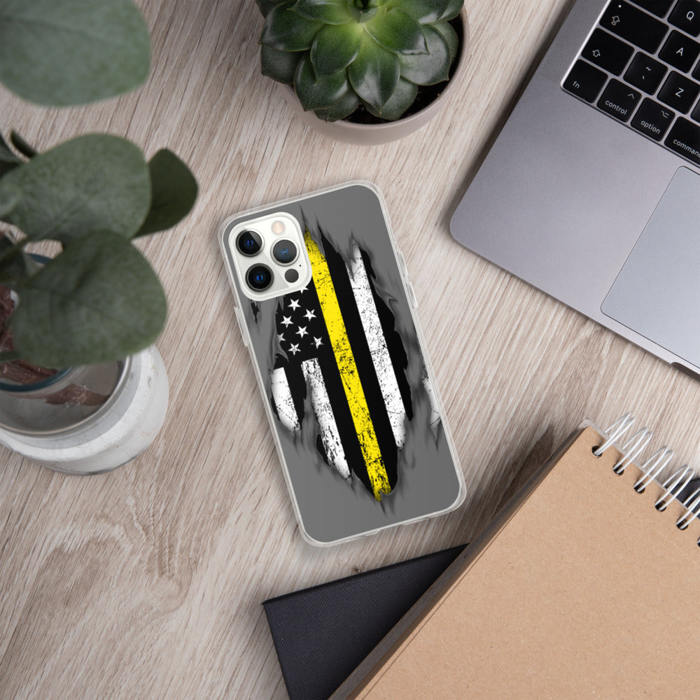 Thin Yellow Line iPhone Case