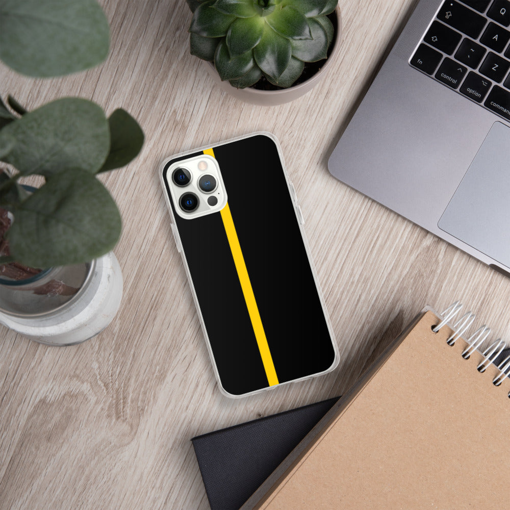 Thin Yellow Line iPhone Case
