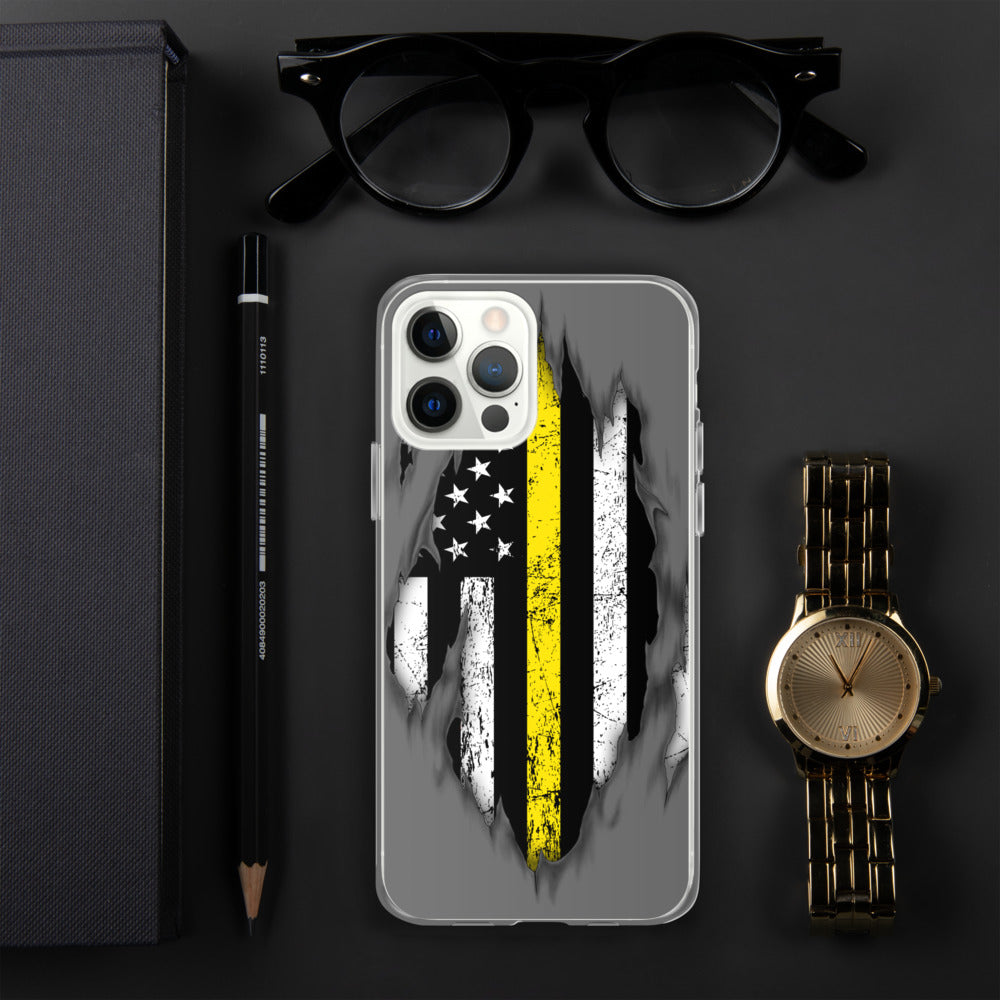 Thin Yellow Line iPhone Case