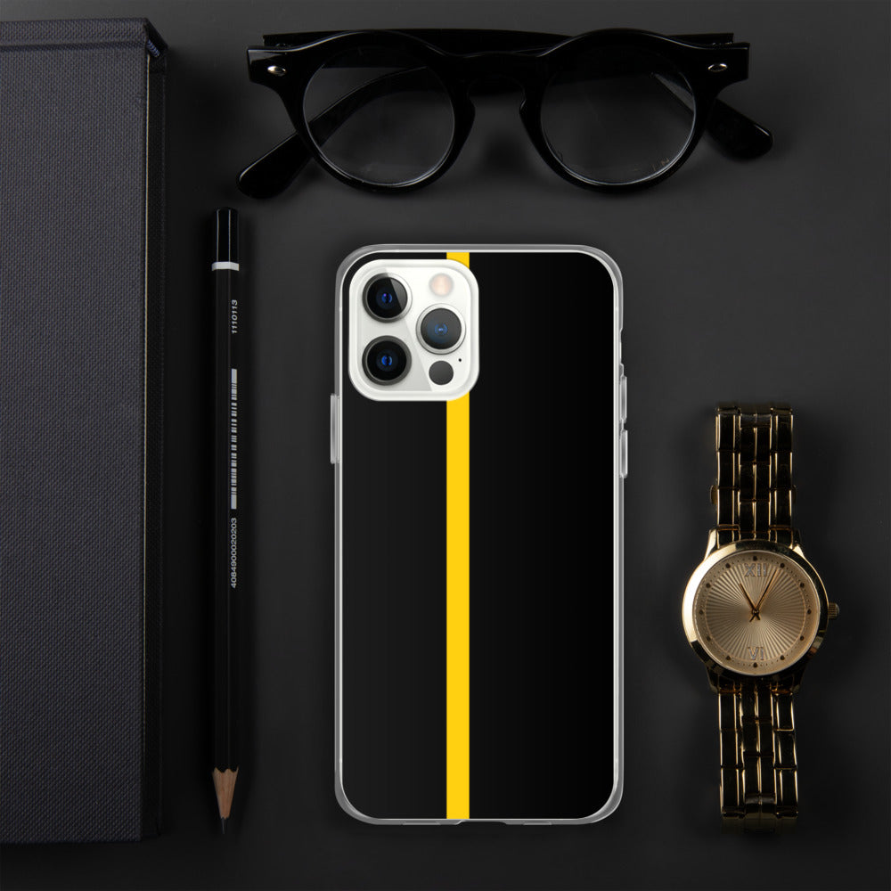 Thin Yellow Line iPhone Case