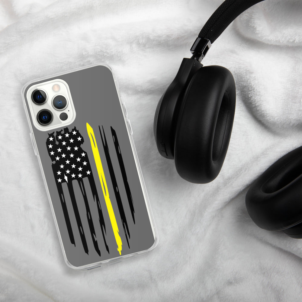 Thin Yellow Line iPhone Case