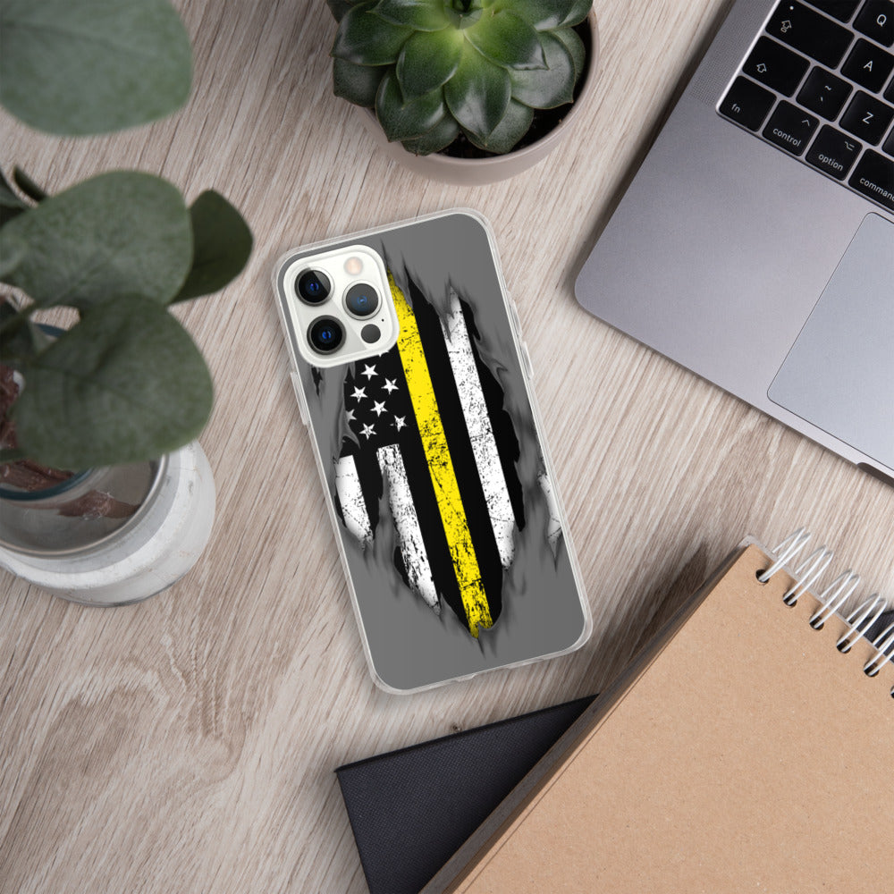 Thin Yellow Line iPhone Case