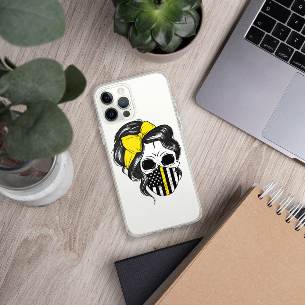 Thin Yellow Line iPhone Case