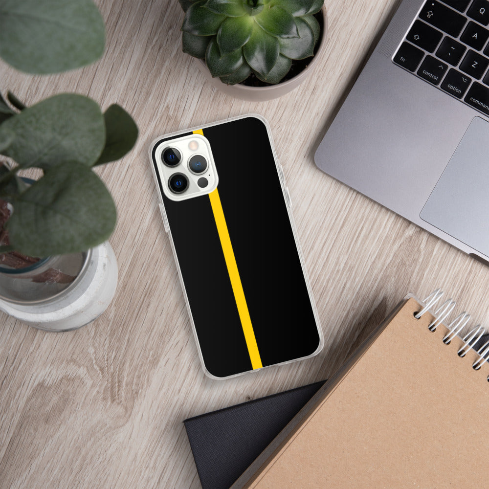 Thin Yellow Line iPhone Case
