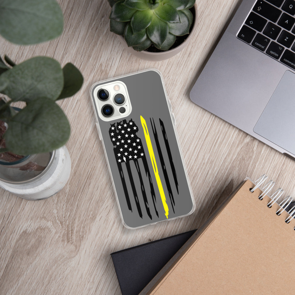 Thin Yellow Line iPhone Case