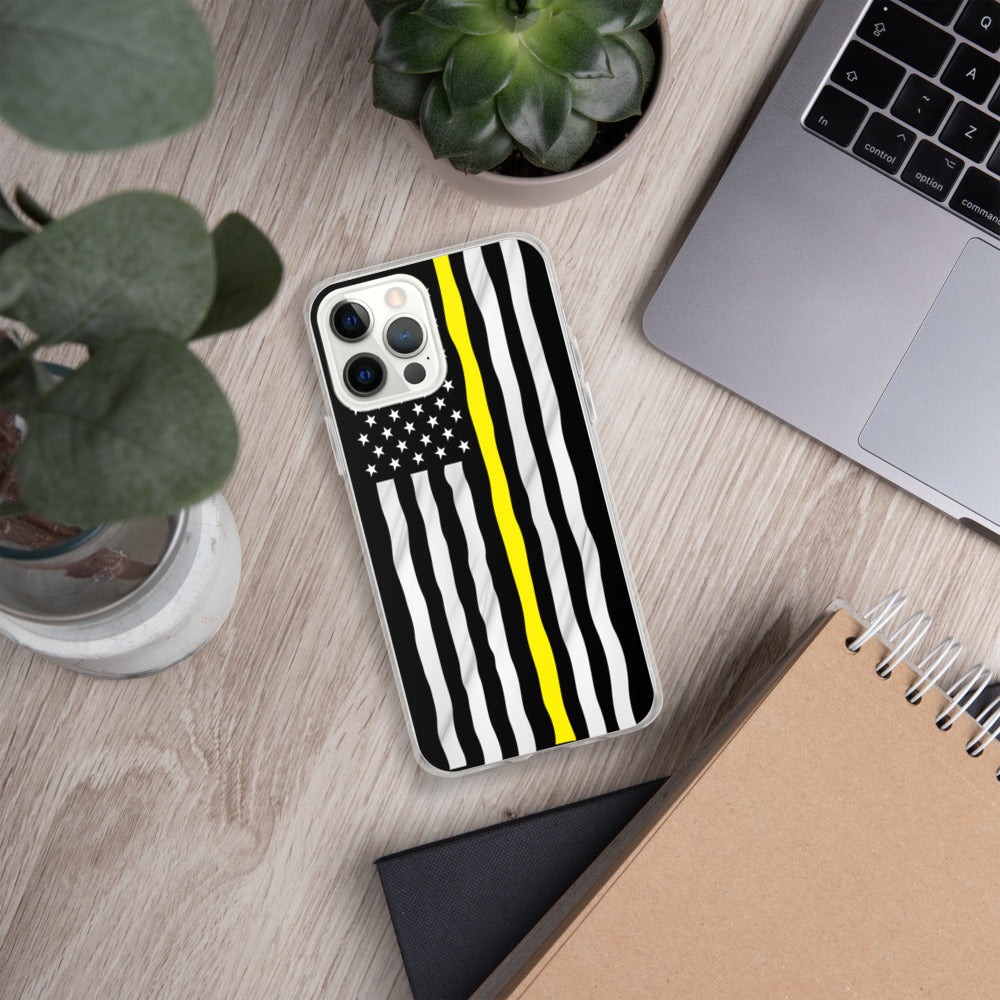 Yellow line iPhone Case