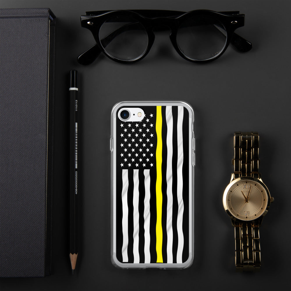 Yellow line iPhone Case