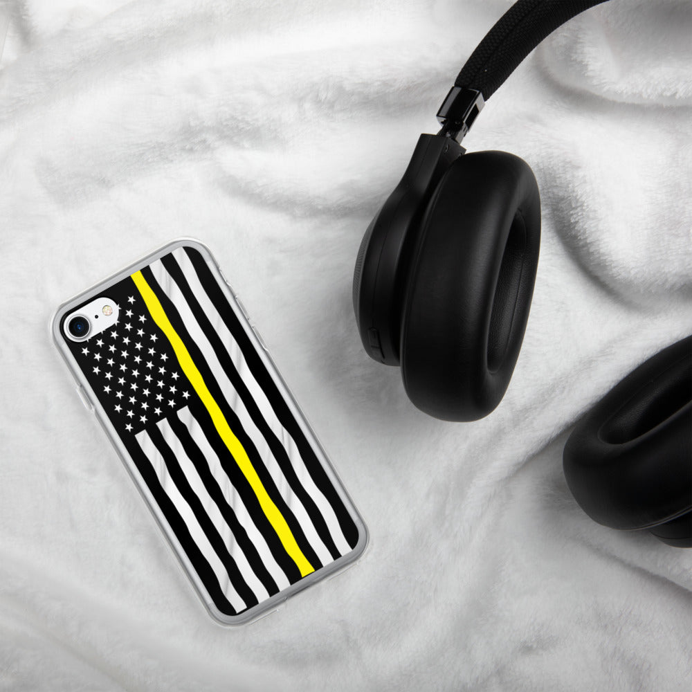 Yellow line iPhone Case