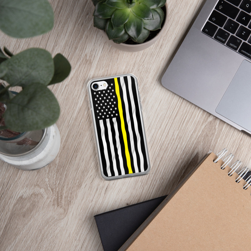 Yellow line iPhone Case