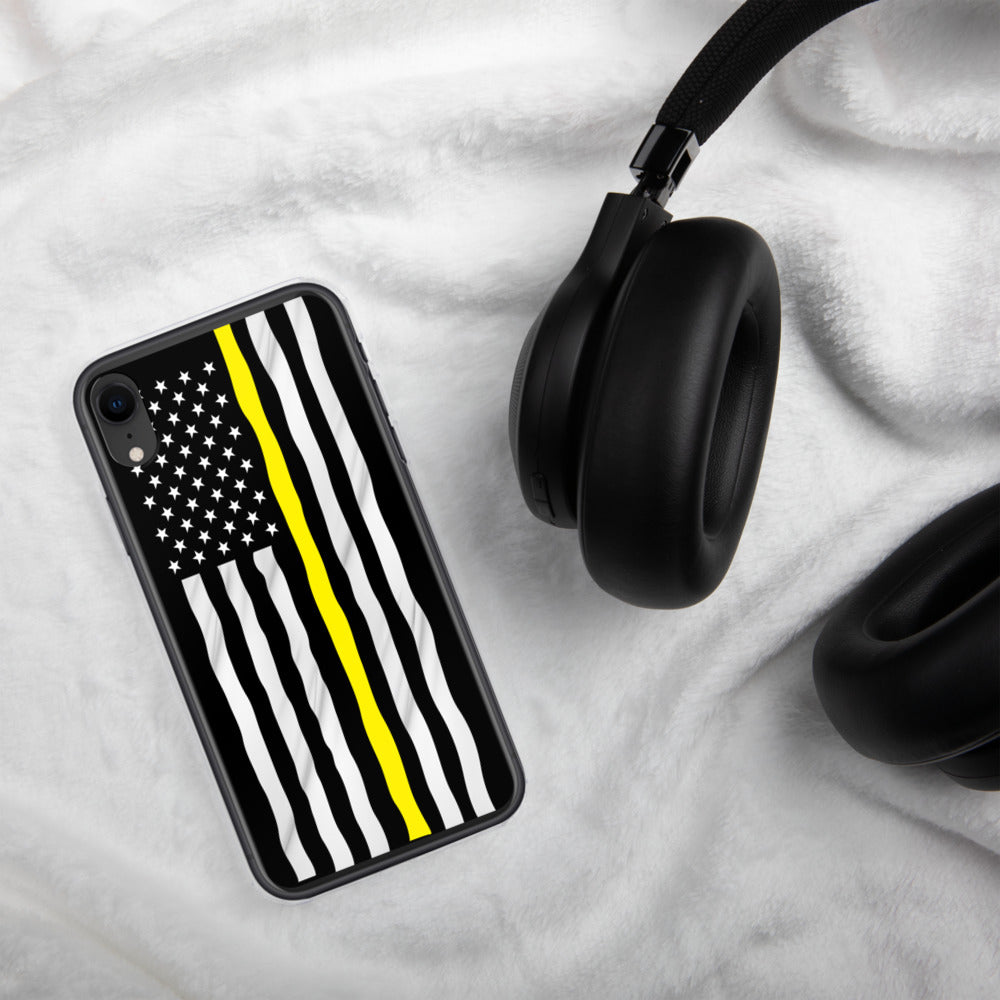 Yellow line iPhone Case