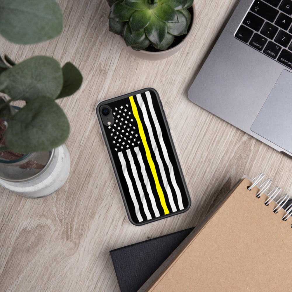 Yellow line iPhone Case