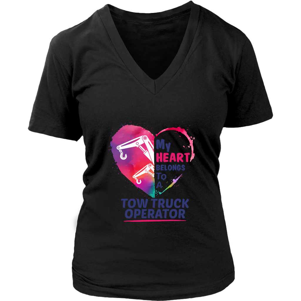 My Heart belongs to a Tow Truck Operator Hoodie