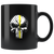 Thin yellow line skull mug