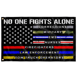 No One Fights Alone Flag